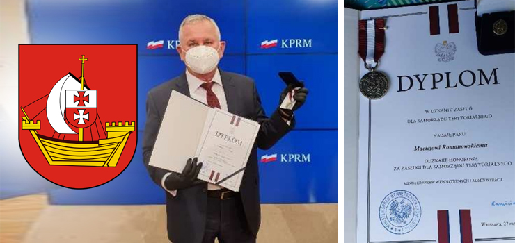 Starosta Elbląski z honorową odznaką zasłużony dla samorządu terytorialnego
