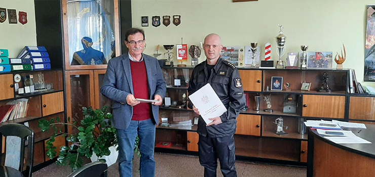 Podpisanie umowy na wykonanie kolejnych robót budowlanych w nowej KM PSP w Elblągu