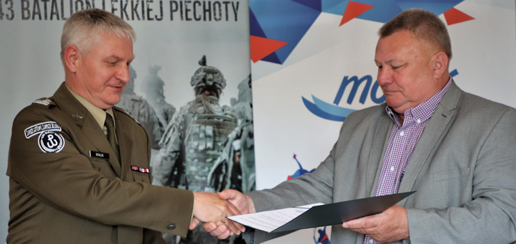 Współpraca elbląskiego MOSiRu i 43blp