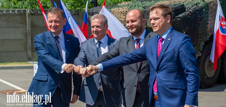 "Jestemy wiadomi zagroe". W Elblgu spotkali si ministrowie obrony Polski, Czech, Wgier i Sowacji