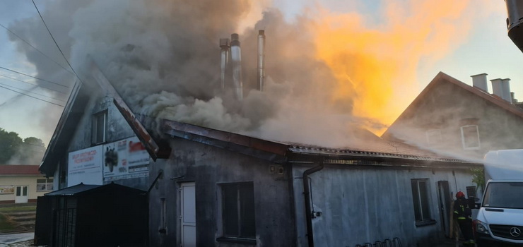 Pożar piekarni w pobliskim Milejewie został opanowany po dwóch godzinach