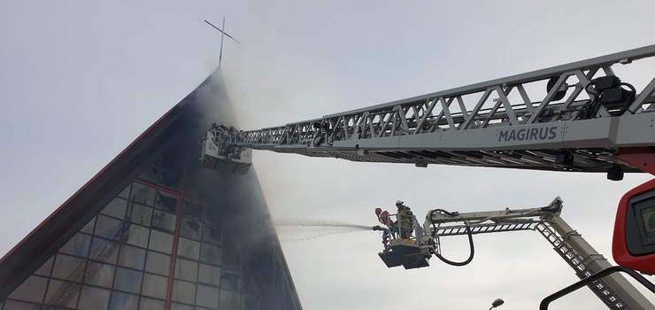 Dlaczego strażacy z Elbląga zostali skierowani do pożaru kościoła w Kępkach?