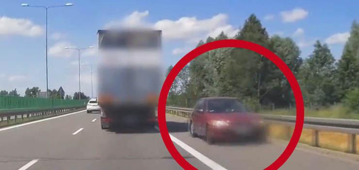 Elbląg: Wjechał „pod prąd” na S7 - zobacz film