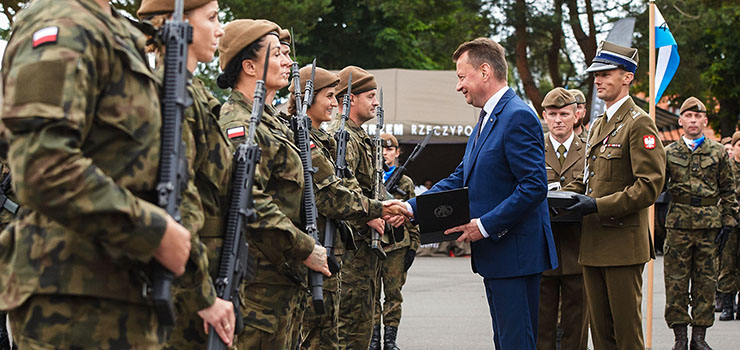 Przysięga wojskowa z udziałem Ministra Obrony Narodowej