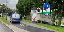 Autem dostawczym wjecha� prawie na... tor Kalbar