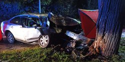 Tragiczny wypadek na ul. czyckiej. "Wjecha w drzewo. Kierowcy nie udao si uratowa" 