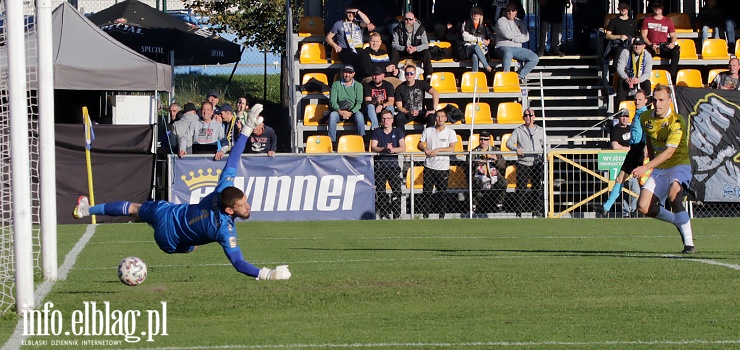  PUNKTY ZOSTAJĄ W ELBLĄGU. GOL KURBIELA DAJE 3 PUNKTY