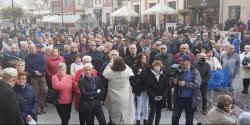 Prounijna pikieta w Elblgu. „Musimy, take na ulicach, broni naszego miejsca w Europie”