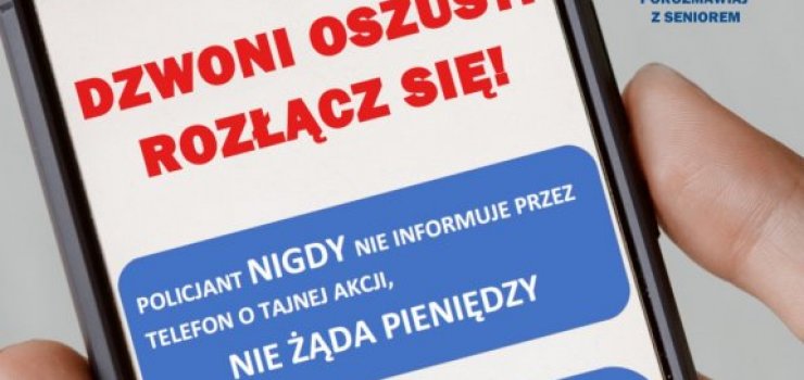 Dzwoni oszust! Rozłącz się!”- kampania informacyjna na Warmii i Mazurach