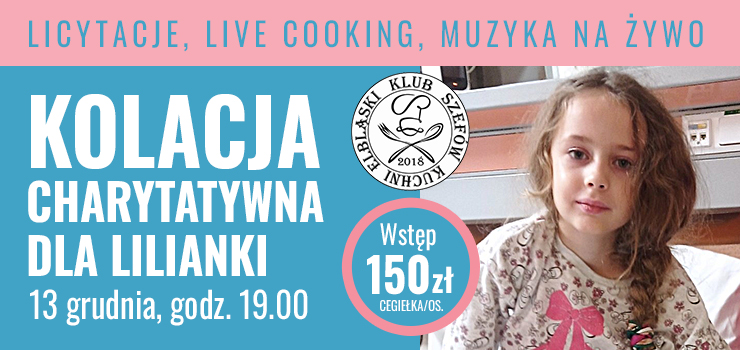 Kolacja charytatywna dla Lilianki w Amore Mio przeoona (aktualizacja) 