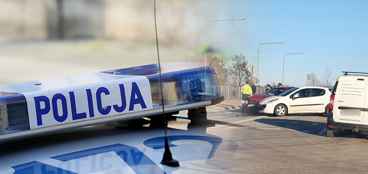 Zdarzenie trzech samochodów na ul. Akacjowej