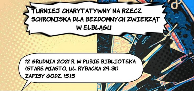 Niebawem odbędzie się turniej charytatywny w darta na rzecz elbląskiego schroniska