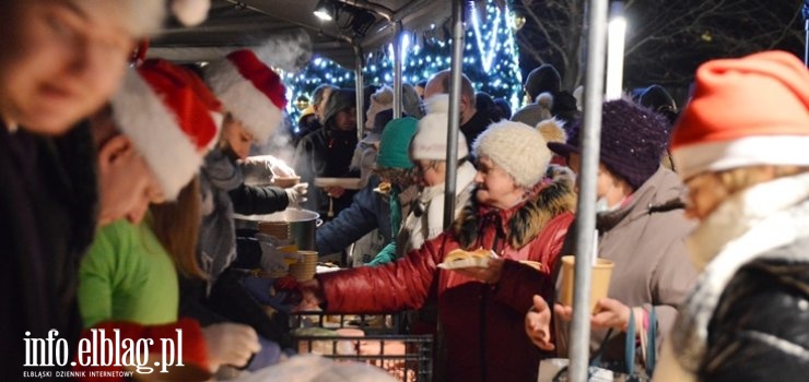 Społeczna wigilia na Placu Dworcowym w Elblągu - zobacz zdjęcia