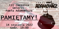"Nie zapomnimy o �mierci prawego cz�owieka". KOD chce uczci� w Elbl�gu pami�� Piotra Adamowicza