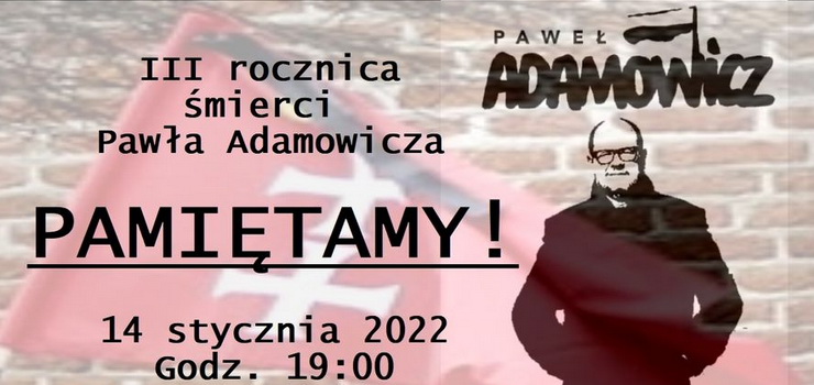 "Nie zapomnimy o śmierci prawego człowieka". KOD chce uczcić w Elblągu pamięć Piotra Adamowicza