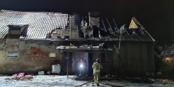 Pożar poddasza i dachu domu jednorodzinnego przy ul. Okólnik