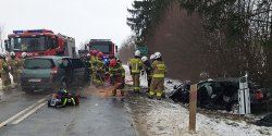 Wypadek miertelny! Droga W513 zablokowana!