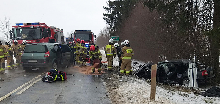 Wypadek śmiertelny! Droga W513 zablokowana!