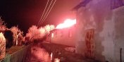 Nocny pożar zakładu produkcji drzewnej we Fromborku. Zobacz zdjęcia