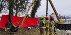 Tragiczne zdarzenie podczas prac w Pieniężnie