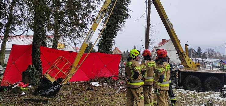 Tragiczne zdarzenie podczas prac w Pieniężnie