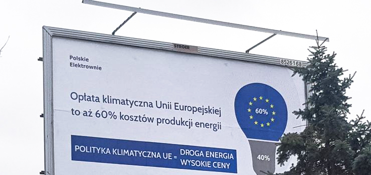 Antyunijne billboardy dotarły do Elbląga. "To już naprawdę przegięcie"