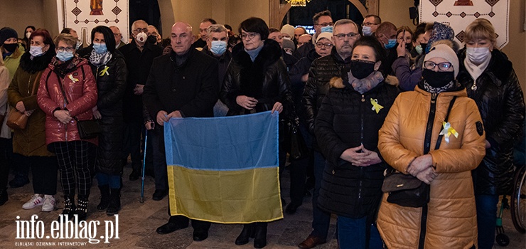 Elblg: Wsplna msza w intencji pokoju na Ukrainie. Wierni modlili si o powstrzymanie rosyjskiej agresji 