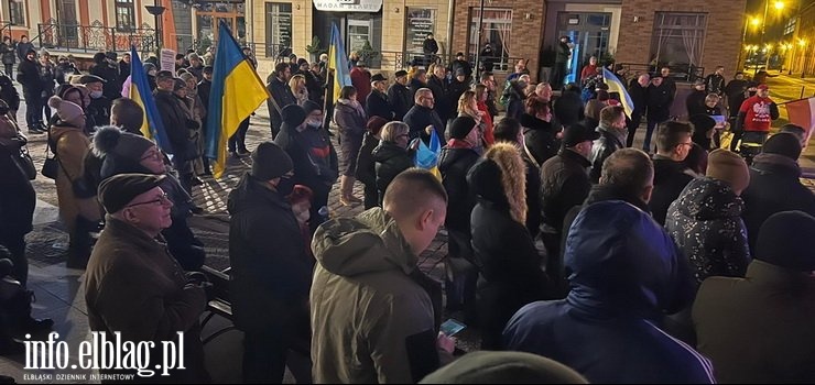 "Niech żyje Ukraina! Niech żyje Polska! Niech żyje demokratyczna Europa!". Elblążanie odśpiewali hymn Ukrainy (film)