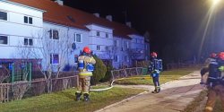Po�ar mieszkania przy al. Grunwaldzkiej 245