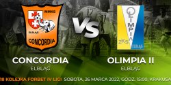 Wiosenne derby Elbl�ga. W sobot� Concordia zagra na Krakusa z Olimpi�