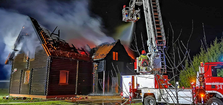 Pożar przy ul. Strumykowej w Próchniku
