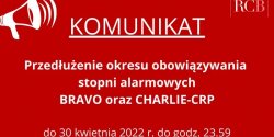 Przed�u�enie stopni alarmowych BRAVO oraz CHARLIE-CRP