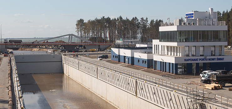 Śluza kanału przekopu Mierzei Wiślanej już po testach!
