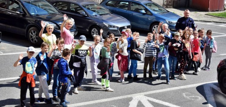 Dzieci odwiedziy elblsk komend policji