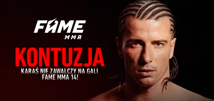Robert Karaś miał wypadek i nie wystąpi podczas gali Fame MMA. „Czekają mnie 3 miesiące przerwy”