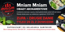 Obiad abonamentowy Mniam Mniam Fit w Elbl�gu. Pyszny jak u mamy!