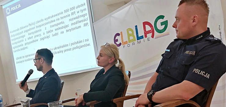 Poznaj Swoje Prawa - policjanci na konferencji dla obywateli Ukrainy