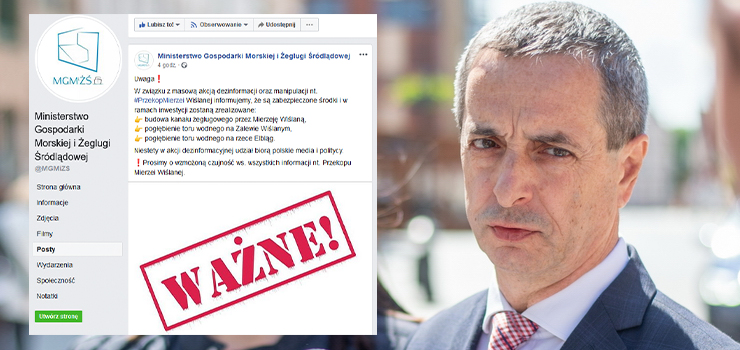 Senator Jerzy Wcisła: PiS chce odciąć elbląski port od Kanału przez Mierzeję