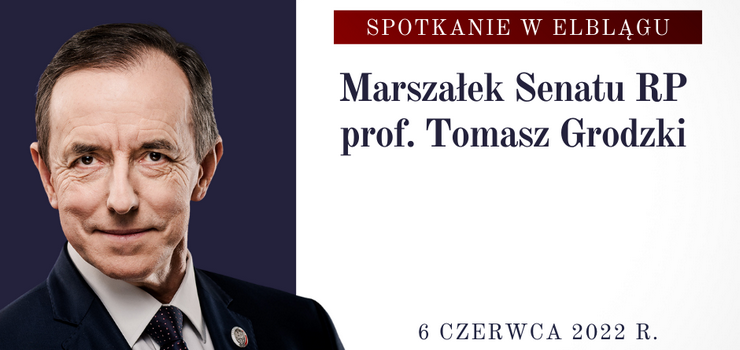 Marszałek Senatu RP odwiedzi Elbląg