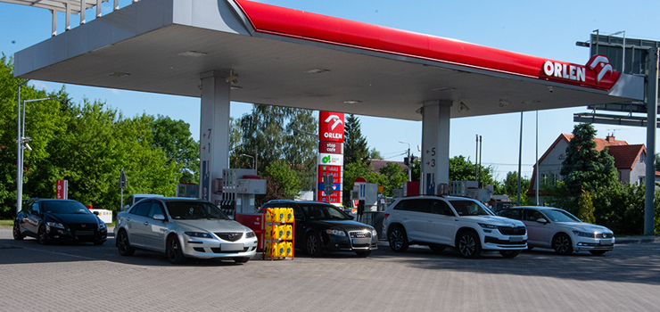 Elbląg: Kierowcy blokowali stacje benzynowe. Protestują przeciw wysokim cenom paliw