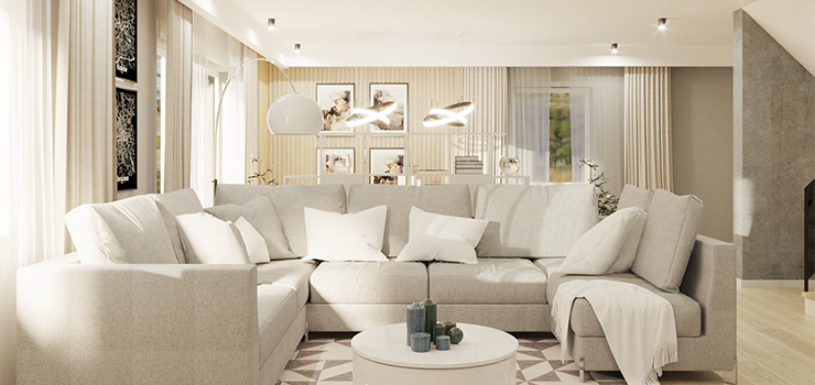 W jakich wnętrzach sprawdzi się szary narożnik?