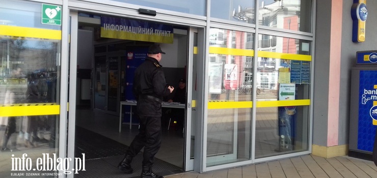 Punkt informacyjny dla uchodcw z Ukrainy zlokalizowany na dworcu koczy dziaalno