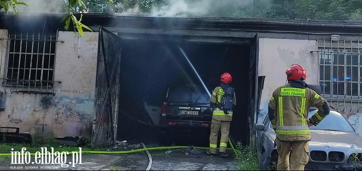 Pożar warsztatu przy Łęczyckiej