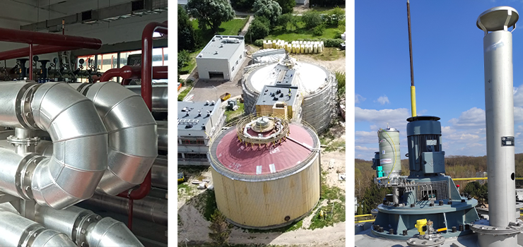 Trwają prace przy przebudowie oczyszczalni scieków w Elblągu