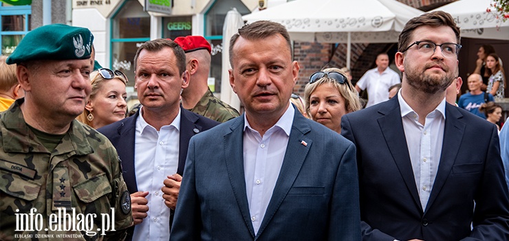 Mariusz Błaszczak w Elblągu: Warto być częścią wielkiej, wojskowej rodziny NATO