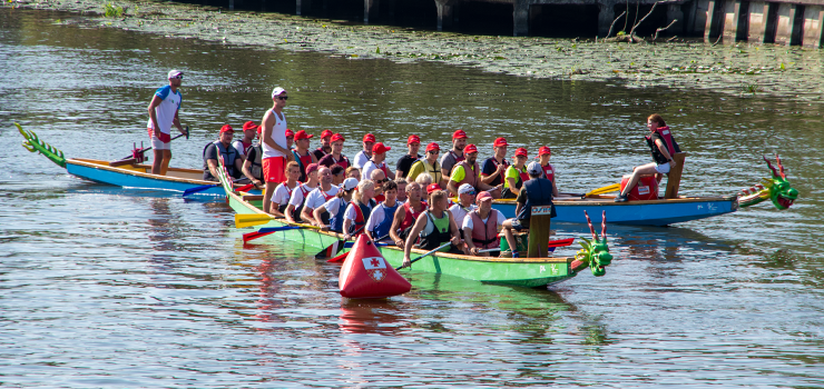 Rywalizacja w smoczych łodziach. Za nami wyścig na rzece Elbląg (zobacz zdjęcia)