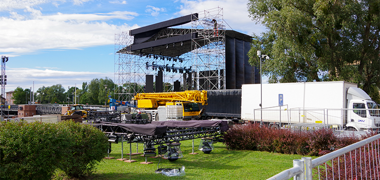 W Elblągu odbędzie się koncert z okazji otwarcia przekopu. Scena prawie gotowa