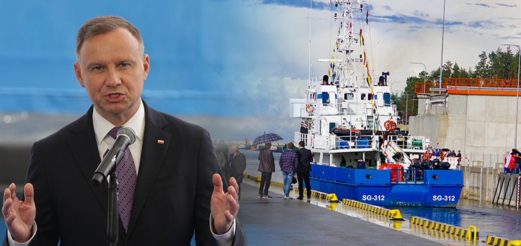 Kanał przez Mierzeję Wiślaną otwarty! Prezydent Duda: To zwycięstwo Polski (zobacz zdjęcia)