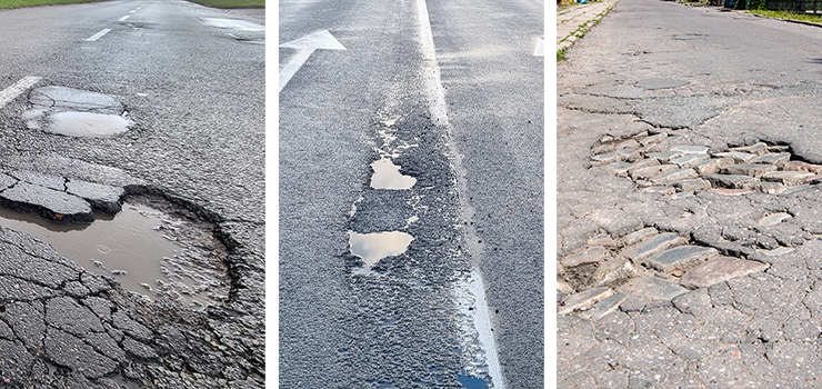 Sprawdziliśmy stan nawierzchni elbląskich ulic. Sprawdź gdzie należy uważać!