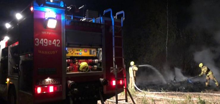 Pożar na polu w Starym Dolnie. "Po około godzinie został całkowicie ugaszony"